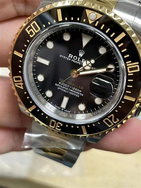 rolex sea dweller replica vs real|rolex sea dweller new price.